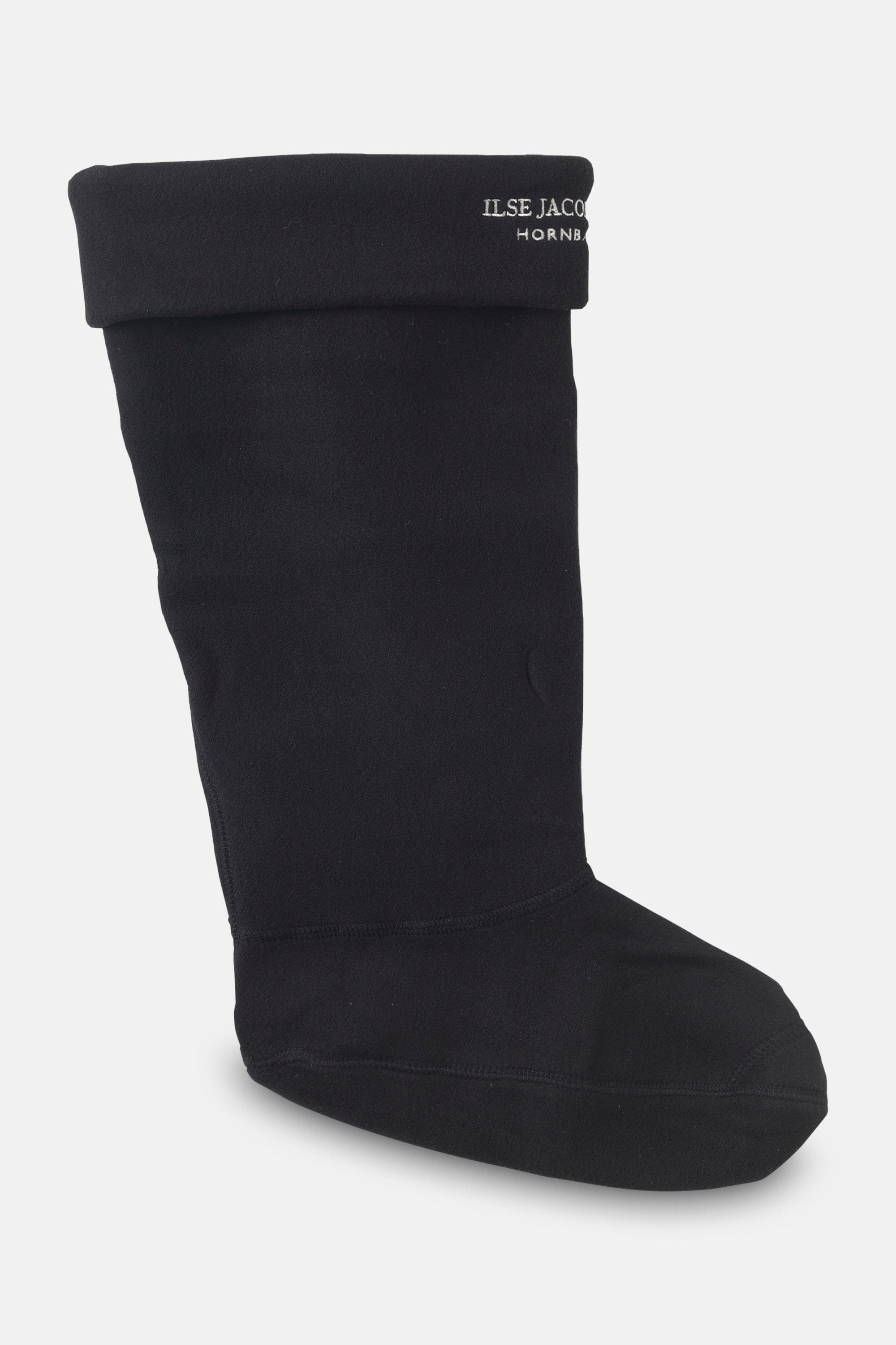 Ilse Jacobsen Hornbæk Footwear Gefütterte Socken Für RUB1 Hohe Gummistiefel Scarf 0112 Black Creme